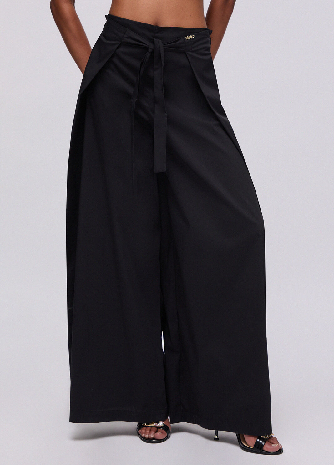 Lange Hose aus Popeline Schwarz Liu Jo - large image number 0