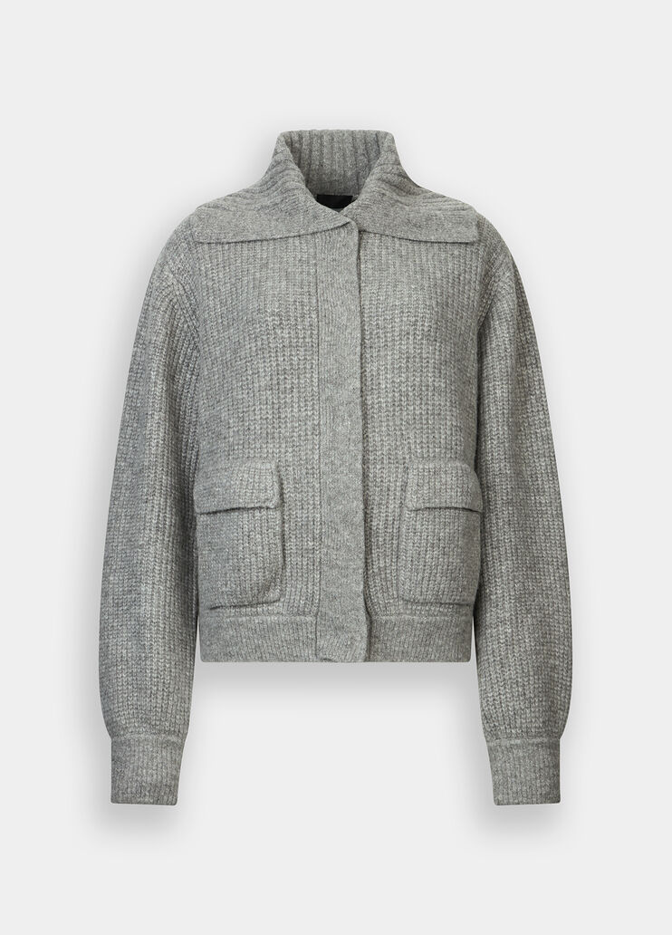 Wool-blend cardigan grey Liu Jo - large image number 4