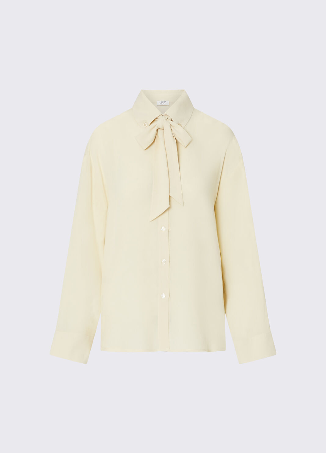 Blouse with Bow cream Liu Jo - large image number 6