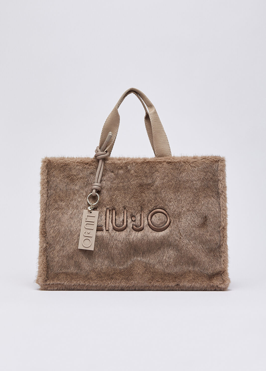 Bag tote large in teddy beige Liu Jo - large image number 1
