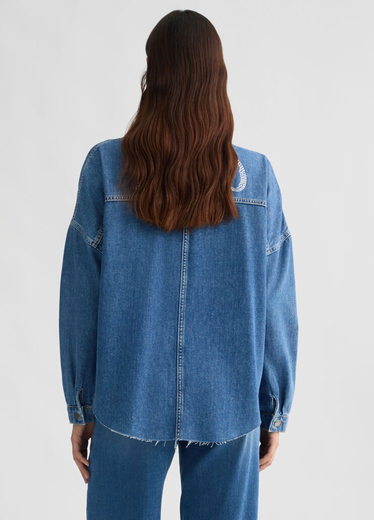 Denim shacket dark denim Liu Jo - large image number 1 Denim shacket dark denim Liu Jo - large image number 1