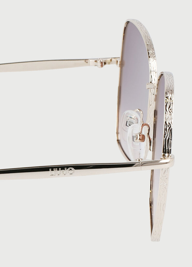 Occhiali da sole a farfalla Oro Liu Jo - large image number 2