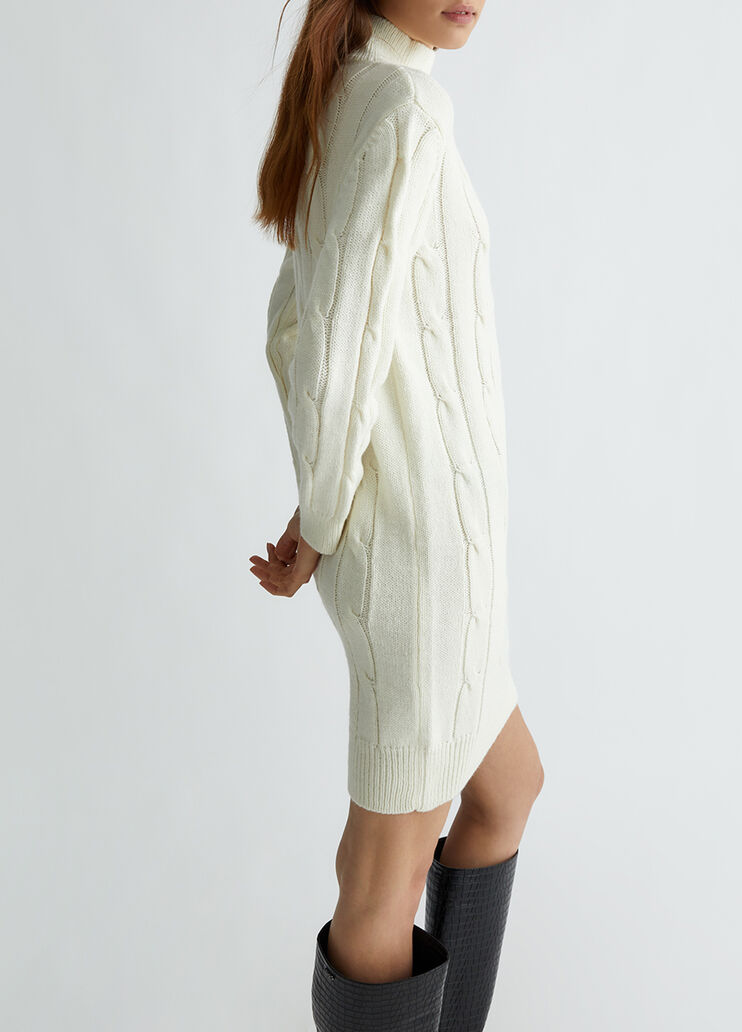 Knit dress white Liu Jo - large image number 2 Knit dress white Liu Jo - large image number 2
