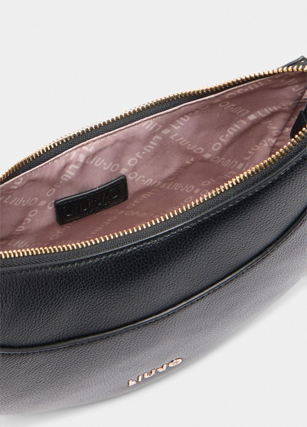 Borsa a spalla media con charm nero Liu Jo - large image number 4