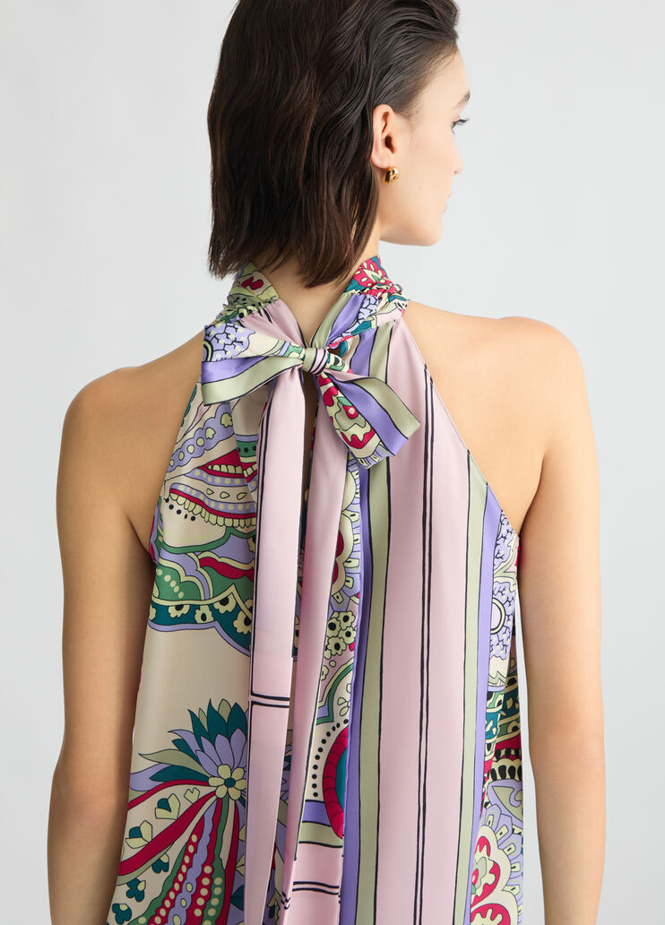 Printed satin top foulard print Liu Jo - medium Printed satin top foulard print Liu Jo - medium