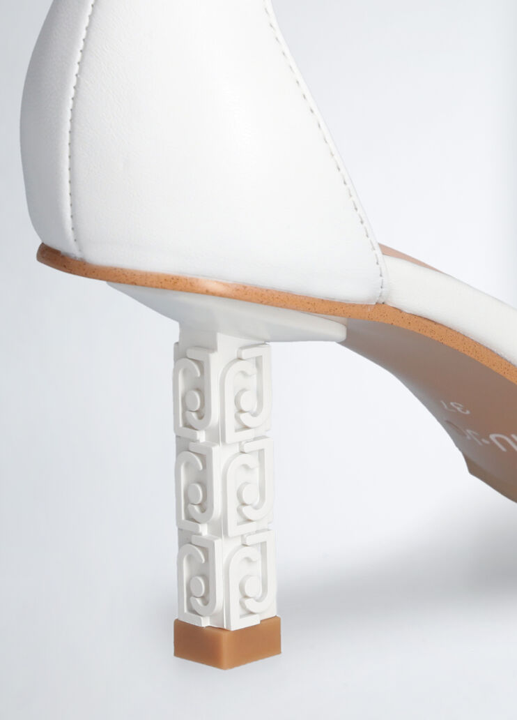 Sandals with branded heel white Liu Jo - large image number 5 Sandals with branded heel white Liu Jo - large image number 5