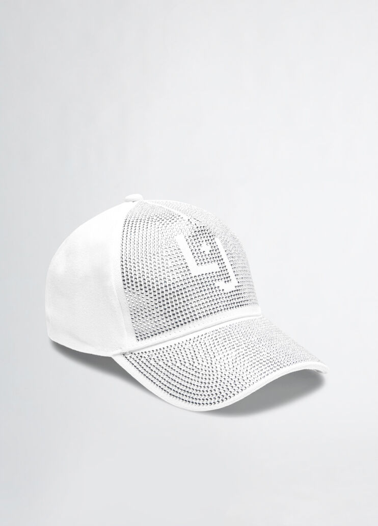 Baseball cap with rhinestones white Liu Jo - medium Baseball cap with rhinestones white Liu Jo - medium