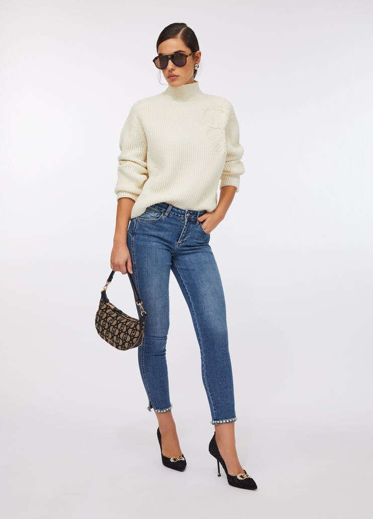 Jean skinny Botton up denim bleu clair Liu Jo - medium