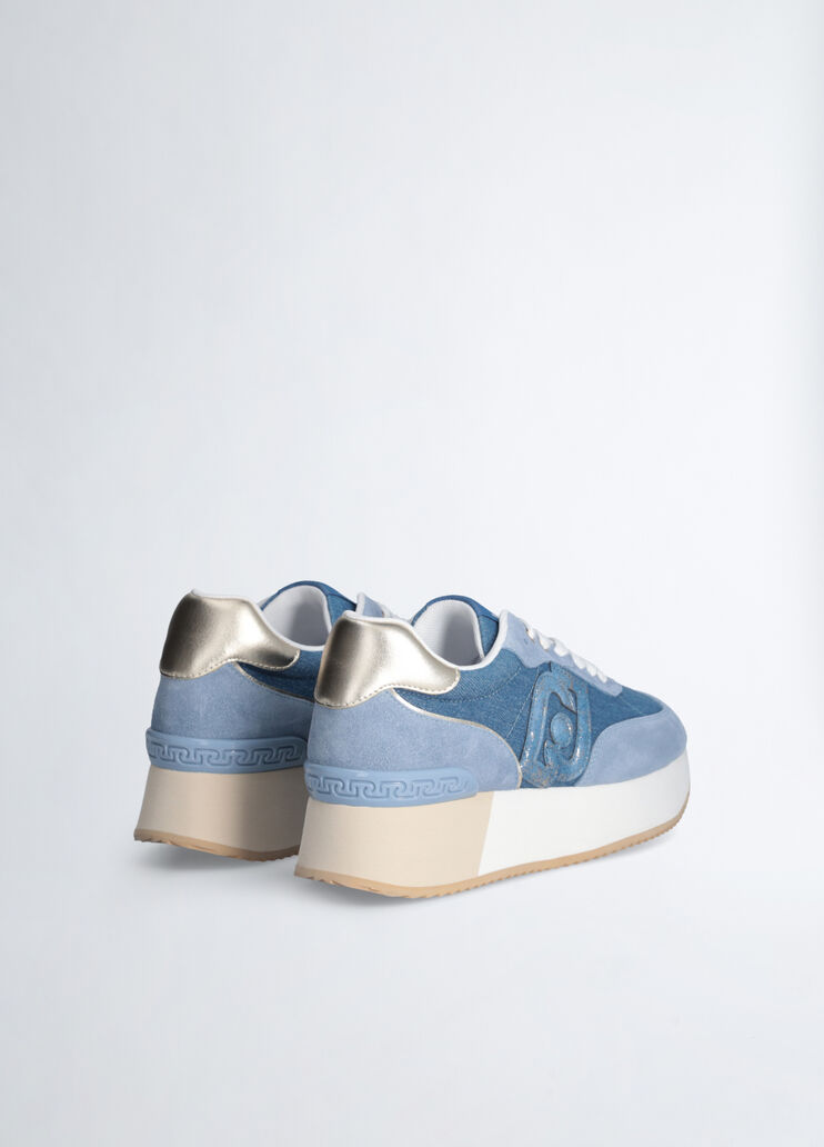 Zapatillas con plataforma de denim azul Liu Jo - medium