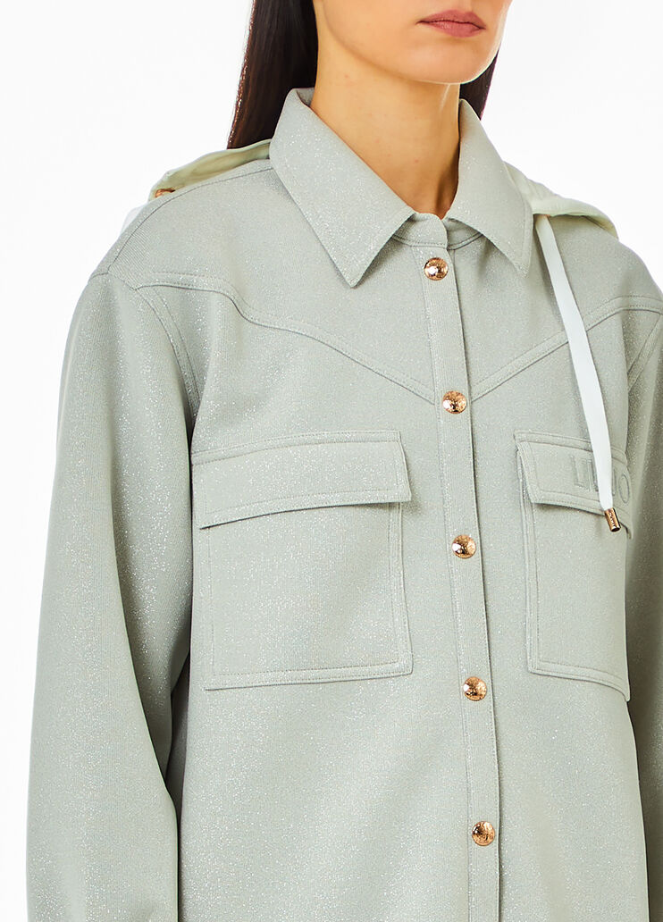 Lurex® scuba jacket white Liu Jo - large image number 2