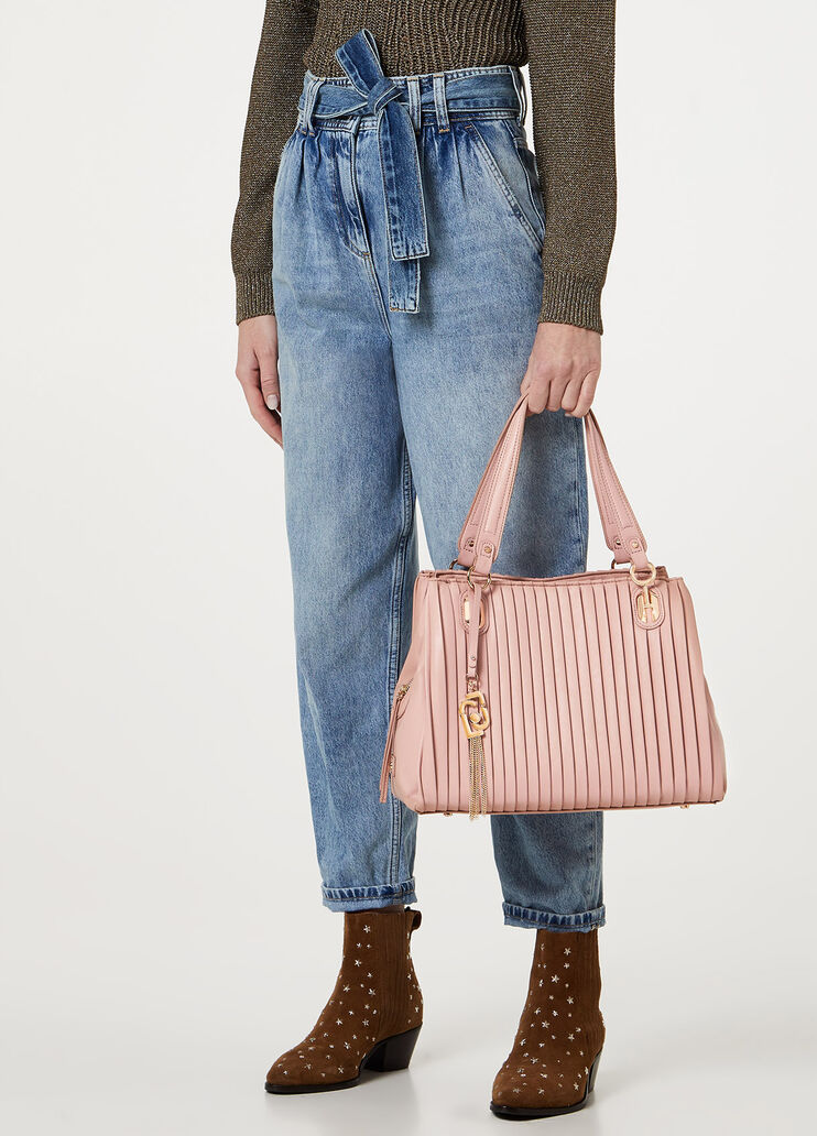 Pleated shoulder bag Pink Liu Jo - large image number 3 Pleated shoulder bag Pink Liu Jo - large image number 3