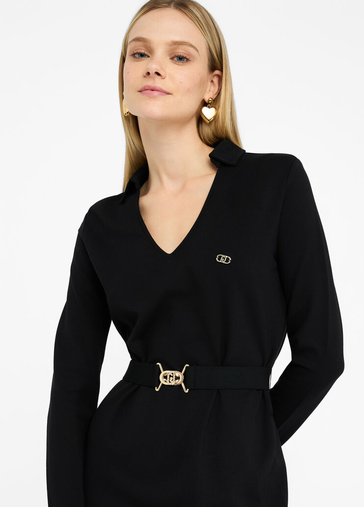 Short dress with belt black Liu Jo - large image number 3 Short dress with belt black Liu Jo - large image number 3