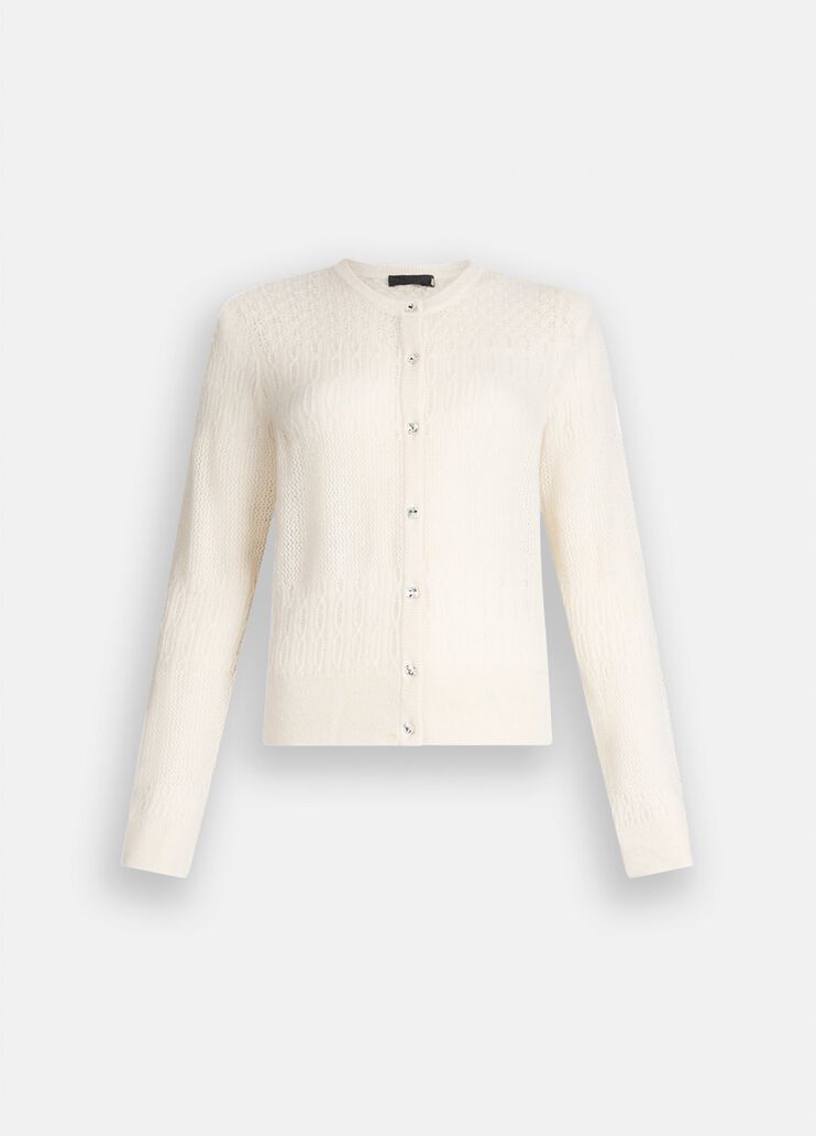 Wool and alpaca cardigan white Liu Jo - medium Wool and alpaca cardigan white Liu Jo - medium