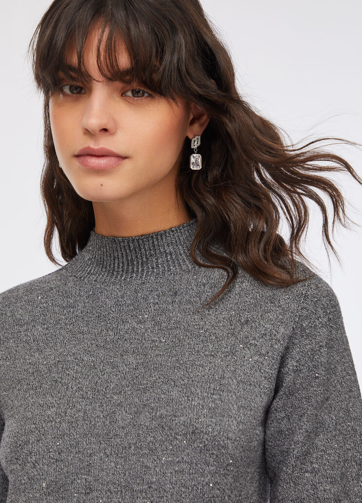 Top with micro-sequins grey Liu Jo - medium