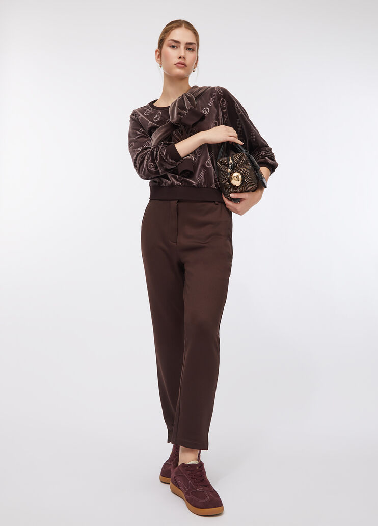 Fleece jogging bottoms chocolate Liu Jo - large image number 4