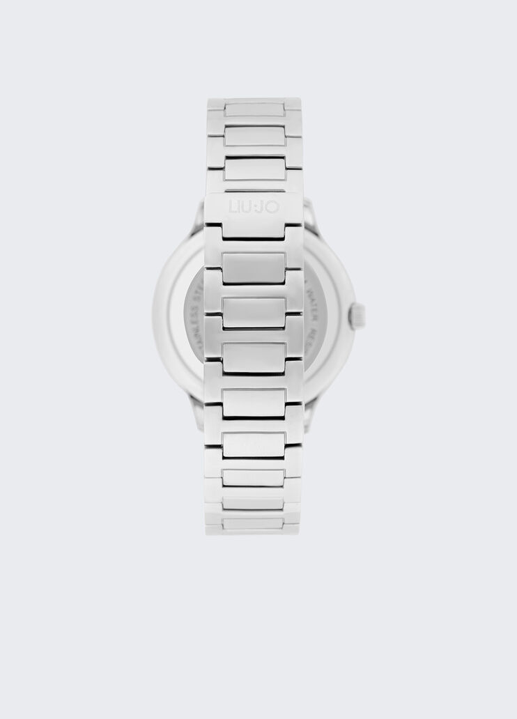 Steel watch with diamantés pink Liu Jo - large image number 1 Steel watch with diamantés pink Liu Jo - large image number 1