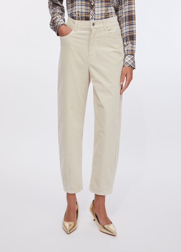 Ballonhose aus Samt Hellbeige Liu Jo - medium Ballonhose aus Samt Hellbeige Liu Jo - medium