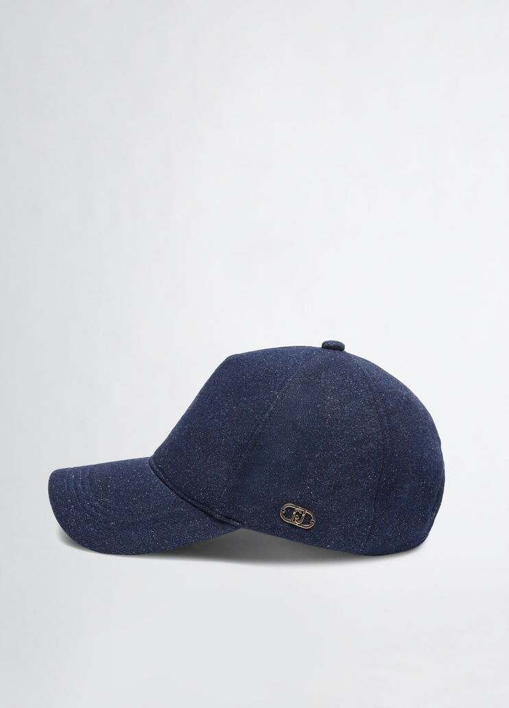 Baseball cap with logo dark denim Liu Jo - large image number 2 Baseball cap with logo dark denim Liu Jo - large image number 2