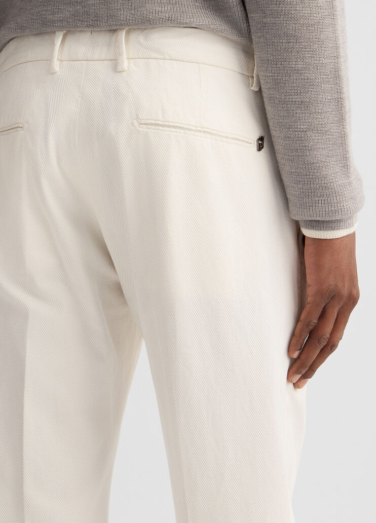 Slim fit chinos tofu white Liu Jo - large image number 4 Slim fit chinos tofu white Liu Jo - large image number 4