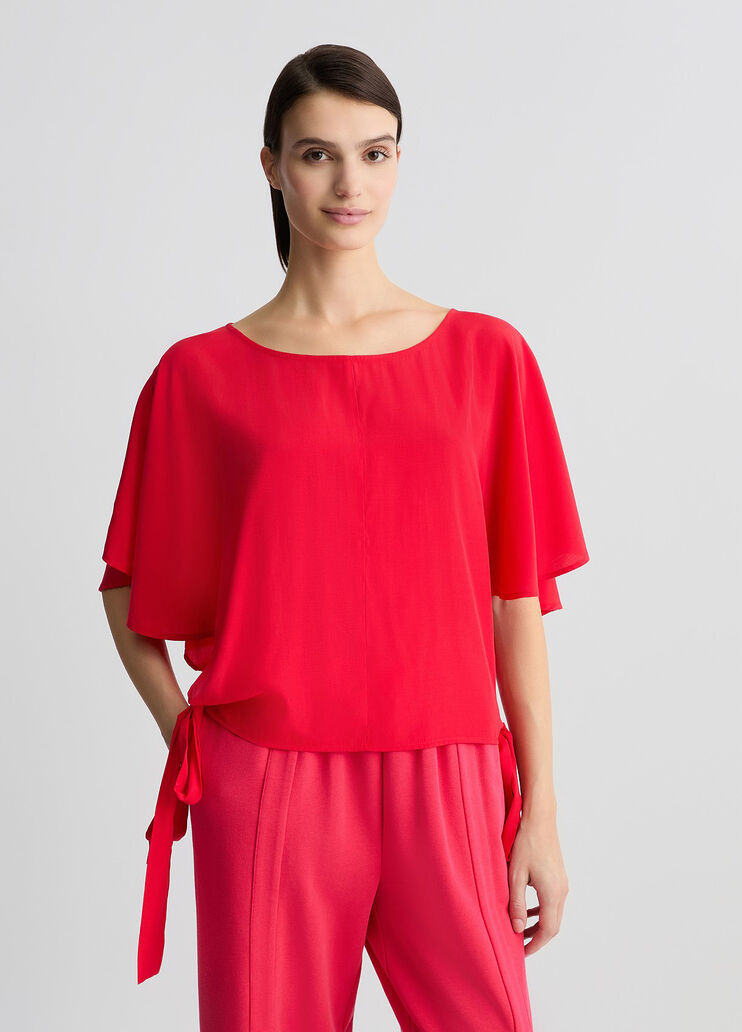 Blouse with ties red Liu Jo - medium Blouse with ties red Liu Jo - medium