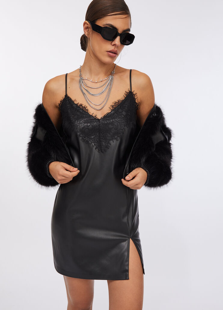 Robe avec dentelle noir Liu Jo - large image number 4 Robe avec dentelle noir Liu Jo - large image number 4