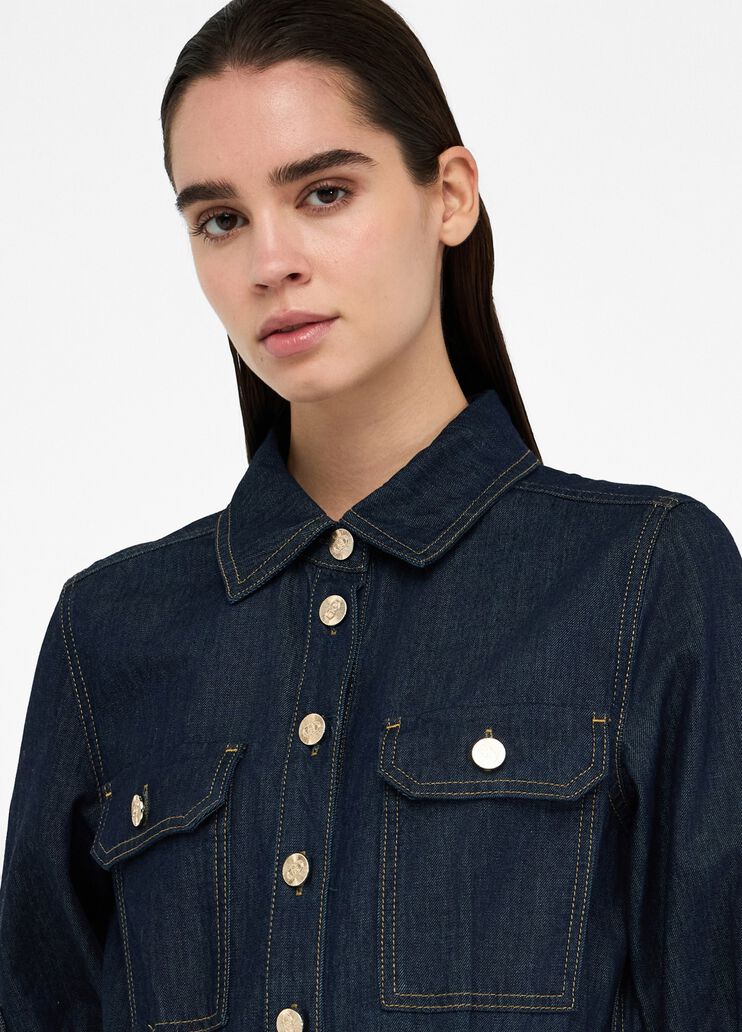 Denim shirt dress classic wash Liu Jo - large image number 2 Denim shirt dress classic wash Liu Jo - large image number 2