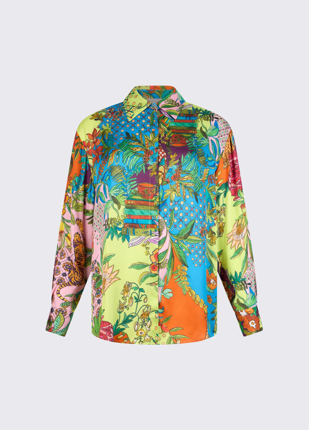 Camicia in raso stampato multicolor Liu Jo - large image number 6