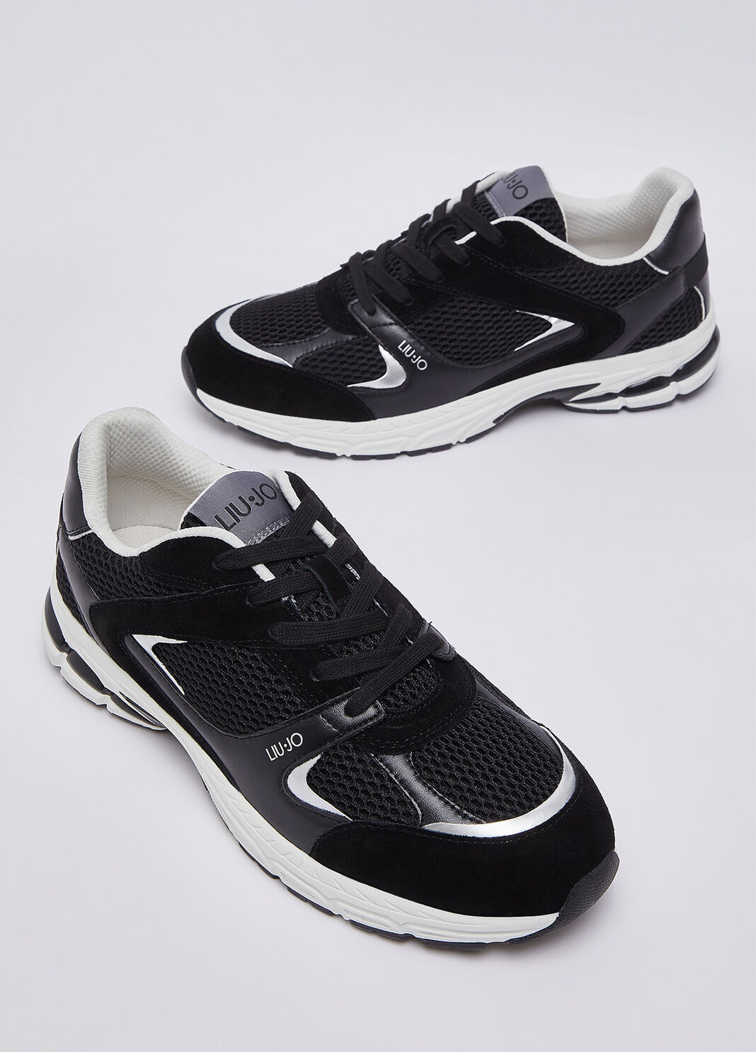 Sneakers aus Leder und Mesh Schwarz Liu Jo - large image number 6