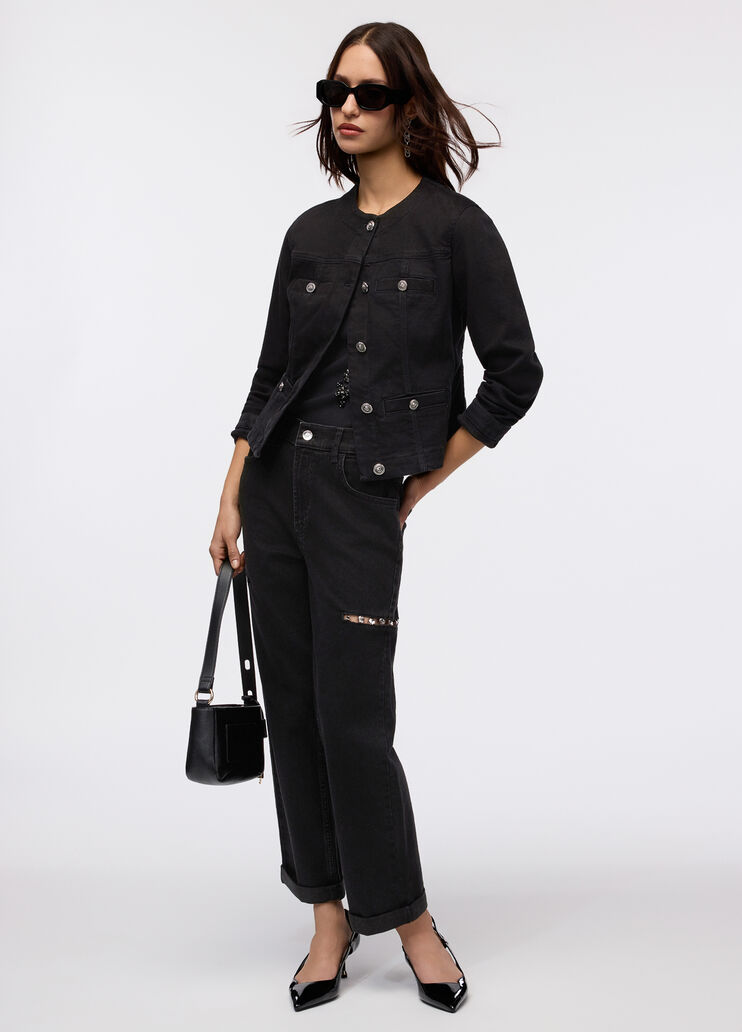 Jeansjacke Denim-Schwarz Liu Jo - medium