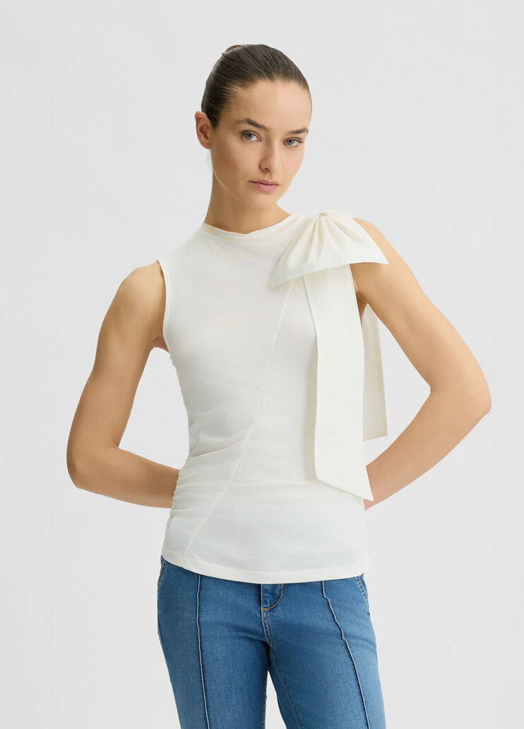 Top with bow white Liu Jo - medium Top with bow white Liu Jo - medium