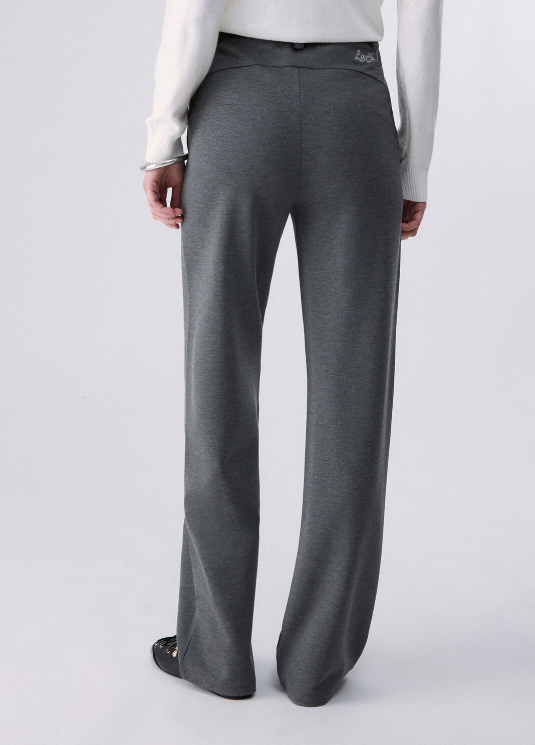 Trousers regular fit in stitch milano grey Liu Jo - large image number 1