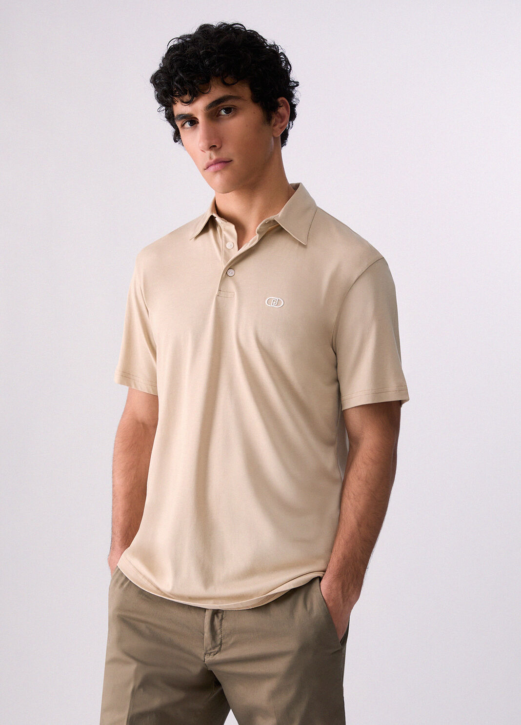 Polo de corte recto beige Liu Jo - large image number 0