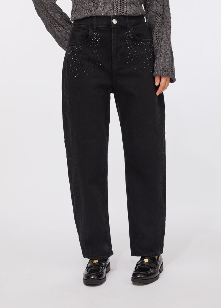 iend jeans with rhinestone black denim Liu Jo - large image number 0
