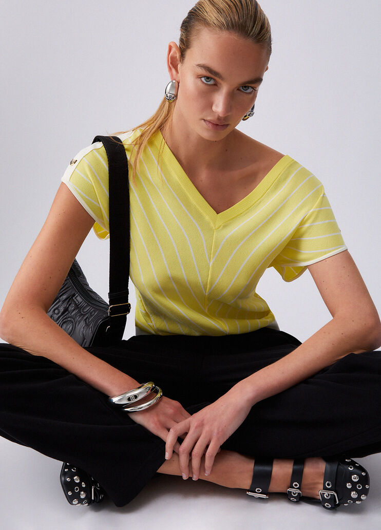 Top a rayas amarillo Liu Jo - medium