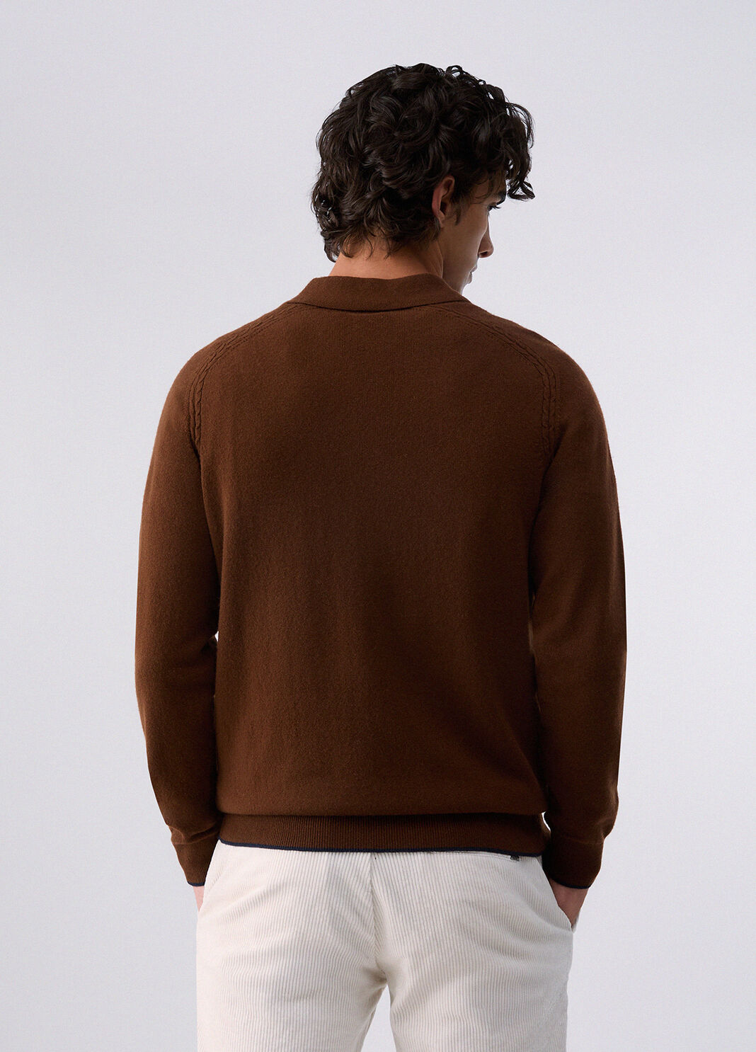 Polo shirt in wool and cashmere brown Liu Jo - large image number 1