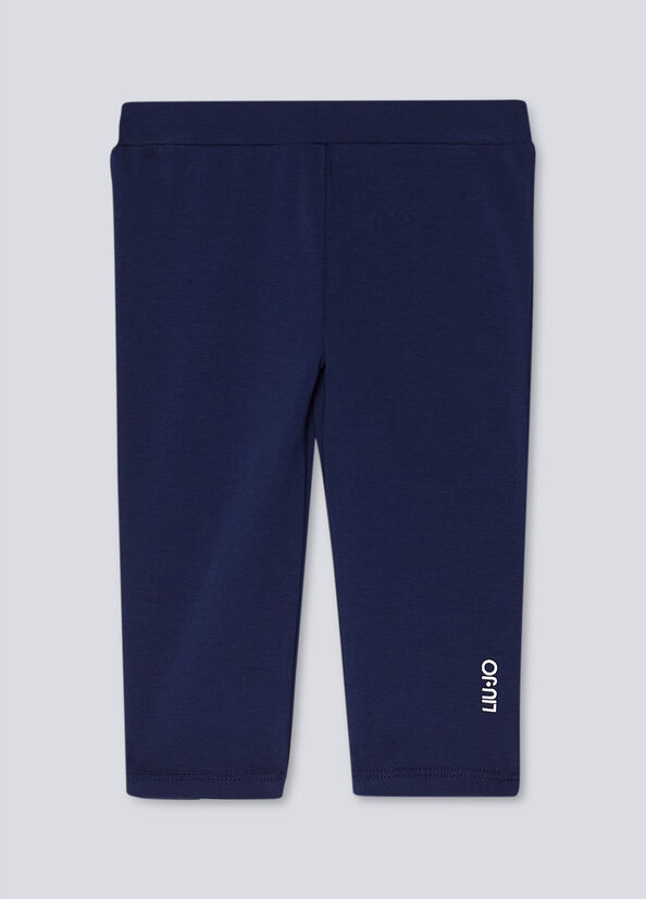 Basic leggings with logo dark blue Liu Jo - large image number 0
