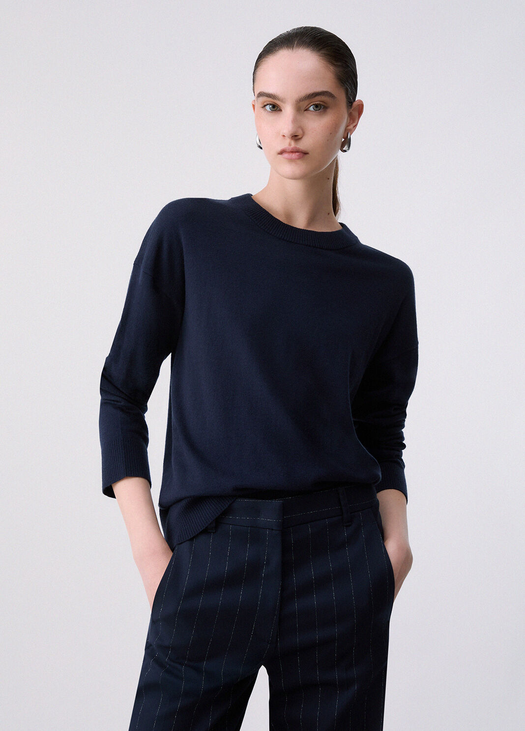 Pullover aus Wollmischung Dunkelblau Liu Jo - large image number 0