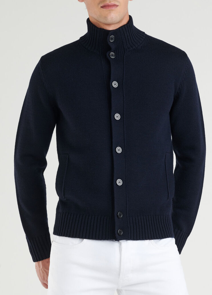 Maglia aperta con tasche Dark Blue Liu Jo - large image number 0 Maglia aperta con tasche Dark Blue Liu Jo - large image number 0