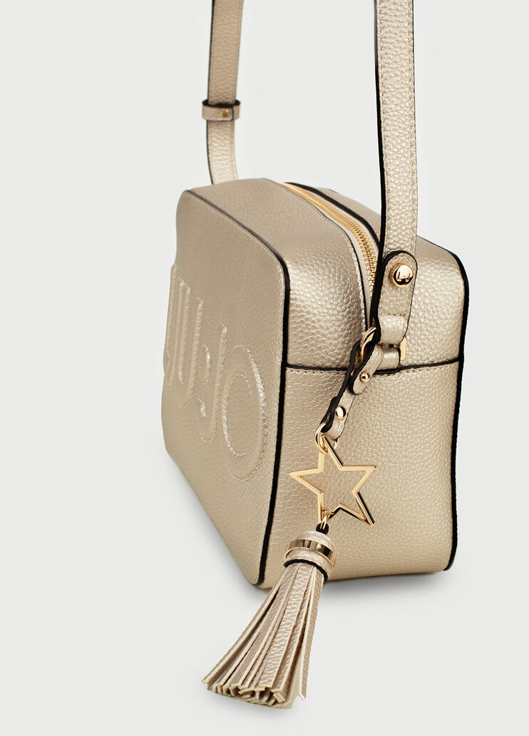 Crossbody bag with logo Light gold Liu Jo - large image number 4