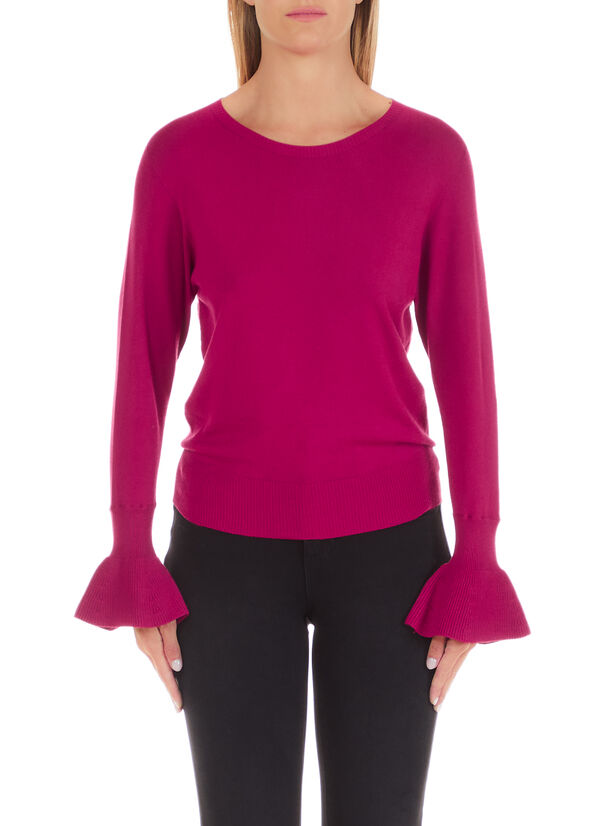 Jumper with tulip sleeves red Liu Jo - large image number 0