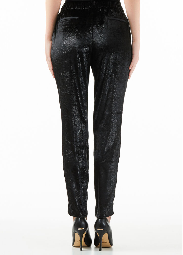 Pantalón de chándal de terciopelo Negro Liu Jo - large image number 1 Pantalón de chándal de terciopelo Negro Liu Jo - large image number 1