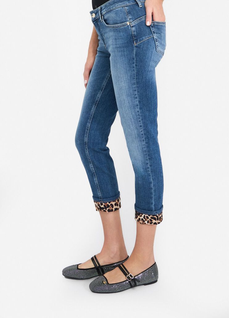 Skinny jeans with turn-ups light denim Liu Jo - large image number 3 Skinny jeans with turn-ups light denim Liu Jo - large image number 3