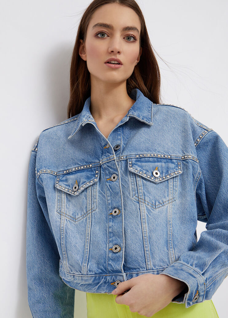 Chaqueta vaquera ecosostenible denim azul Liu Jo - large image number 2 Chaqueta vaquera ecosostenible denim azul Liu Jo - large image number 2