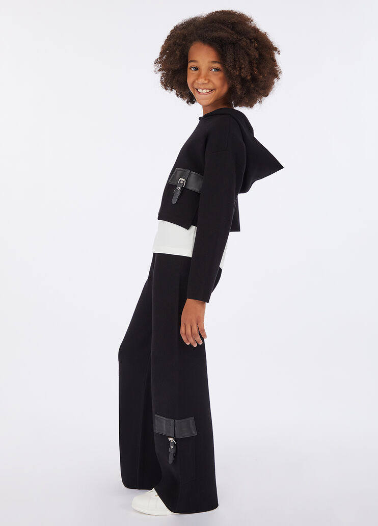 Pantalon en maille à boucles noir Liu Jo - medium Pantalon en maille à boucles noir Liu Jo - medium