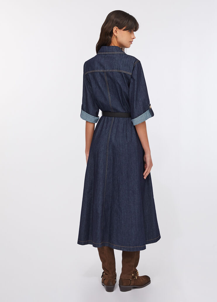 Hemdblusenkleid aus Denim Klassische Waschung Liu Jo - large image number 1