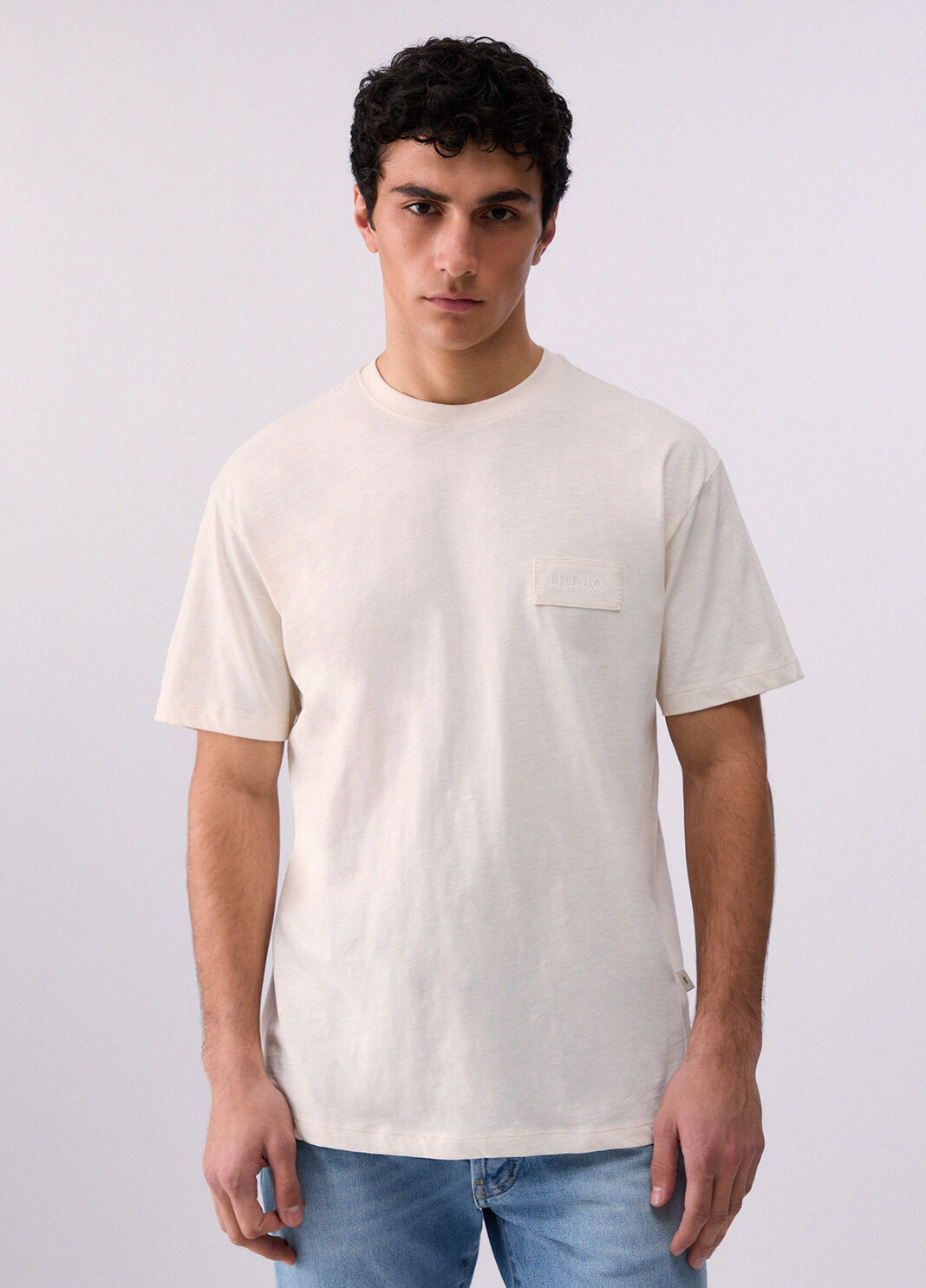 Melange-T-Shirt Creme Liu Jo - large image number 0
