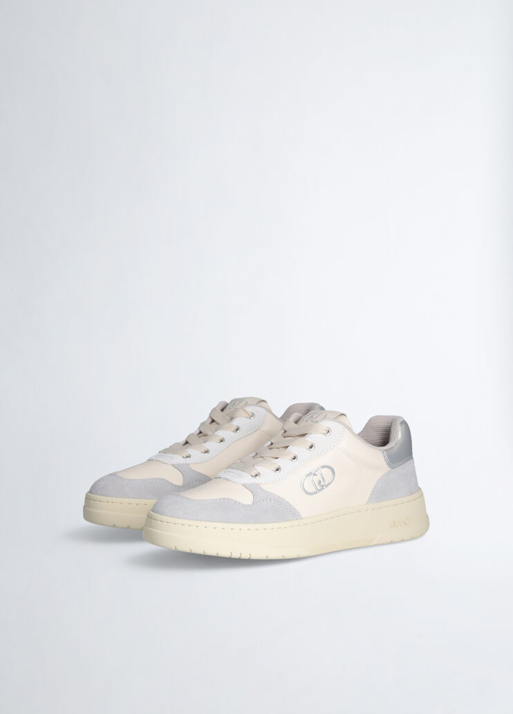 Two-tone suede sneakers grey Liu Jo - large image number 2 Two-tone suede sneakers grey Liu Jo - large image number 2