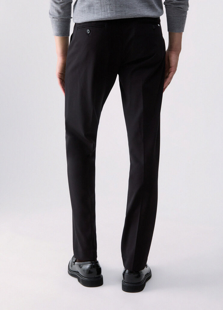 Pantalon &eacute;l&eacute;gant en jersey noir Liu Jo - medium