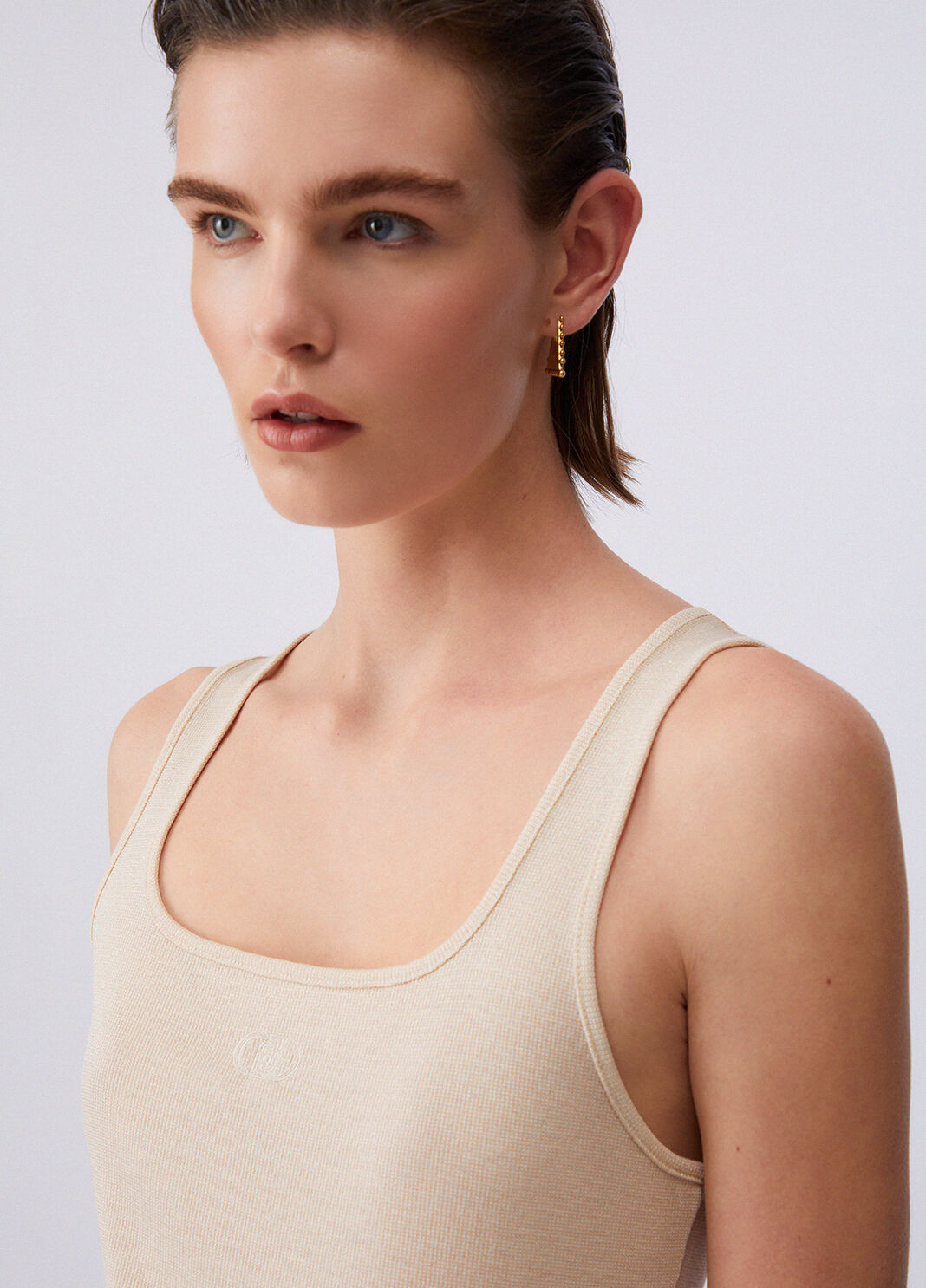 Top mit Monogramm-Logo Champagner Liu Jo - large image number 4