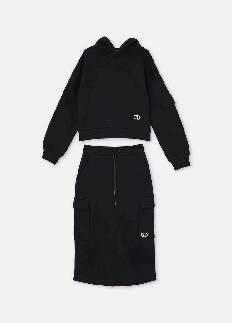 Set f&uuml;r f&uuml;r M&auml;dchen aus Sweatshirt Schwarz Liu Jo - medium